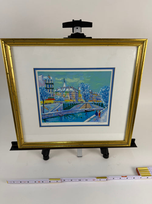 Jean-Claude Picot “Winter in Paris” Signed Artist Proof EA 27/50 – Framed