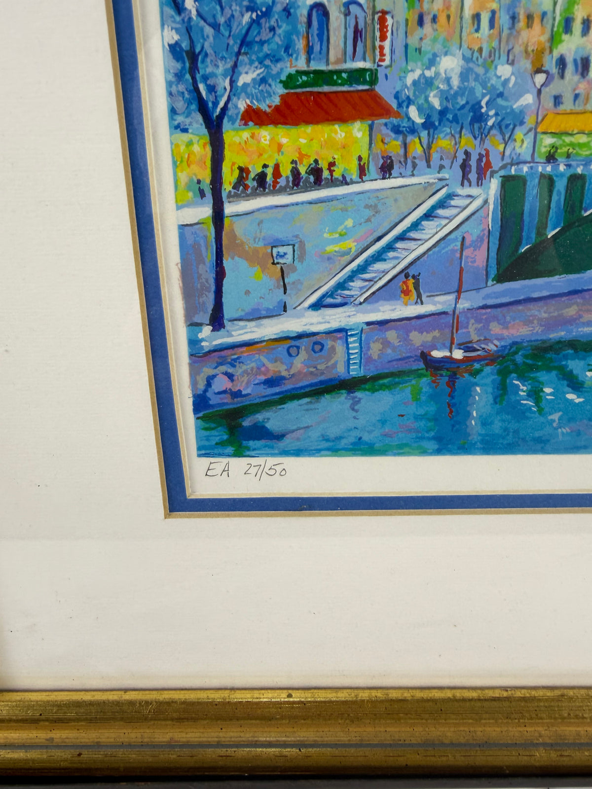 Jean-Claude Picot “Winter in Paris” Signed Artist Proof EA 27/50 – Framed