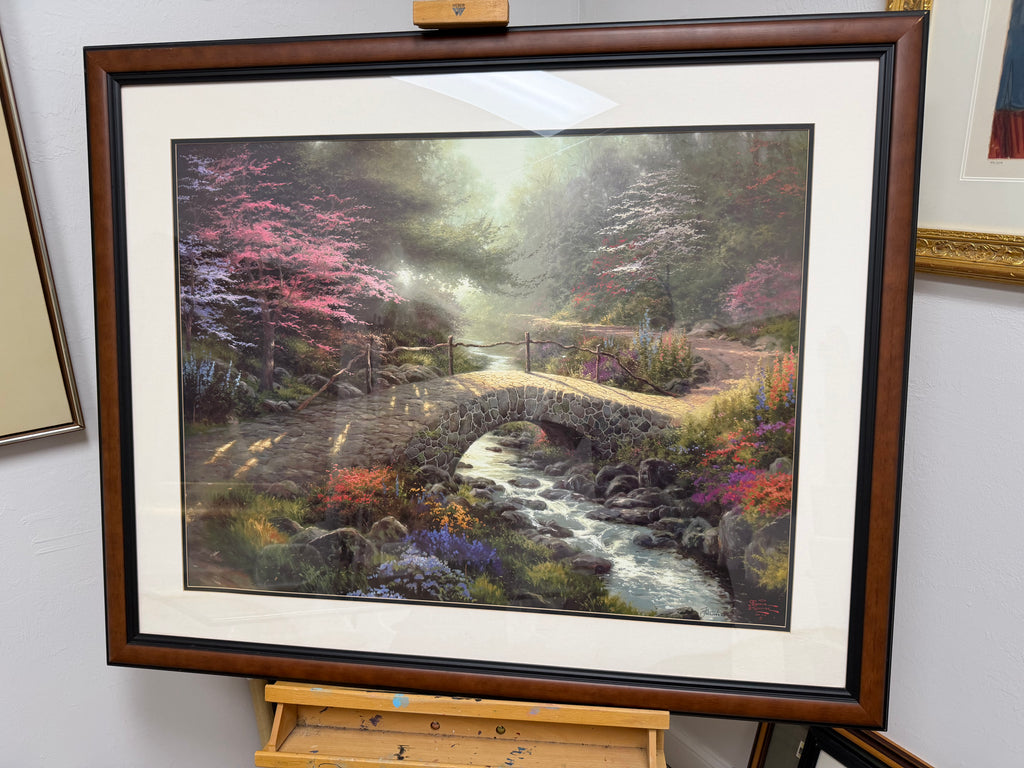 Thomas Kinkade “Bridge of Faith” Artist Proof Limited Edition – Framed