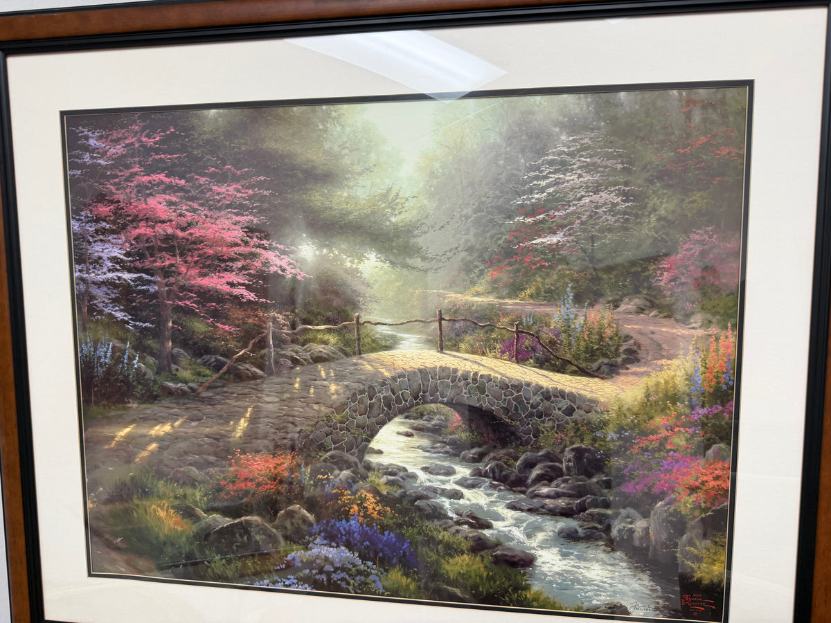 Thomas Kinkade “Bridge of Faith” Artist Proof Limited Edition – Framed