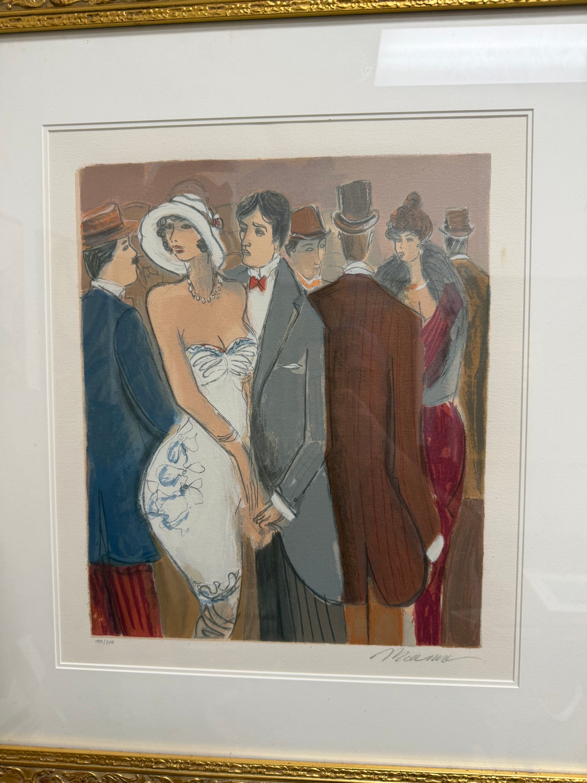 Isaac Maimon “Close Encounter” Signed & Numbered Limited Edition Serigraph 188/275 – Framed