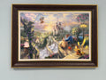 Thomas Kinkade Disney “Beauty and the Beast Falling in Love” 24x36 Embellished Canvas – Park West COA