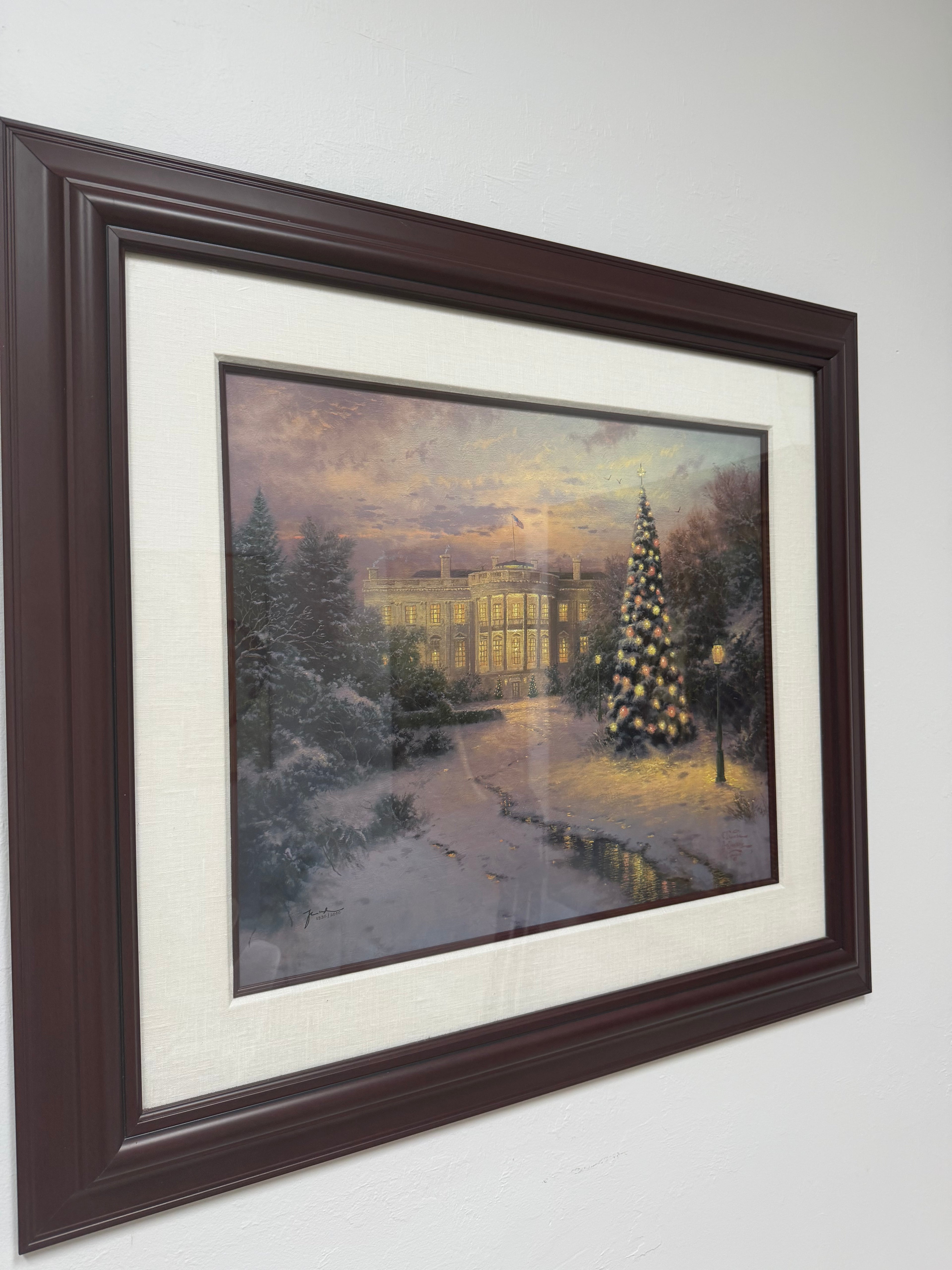 Thomas Kinkade "The Lights of Liberty" Framed Canvas (S/N #1332/2000) w/ COA
