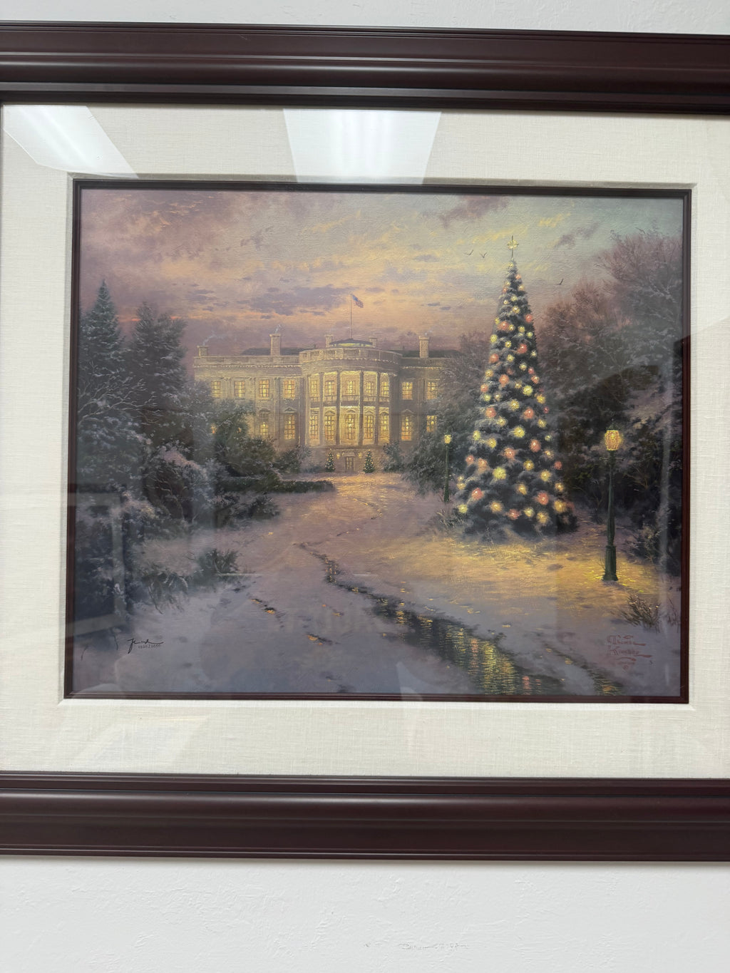 Thomas Kinkade "The Lights of Liberty" Framed Canvas (S/N #1332/2000) w/ COA