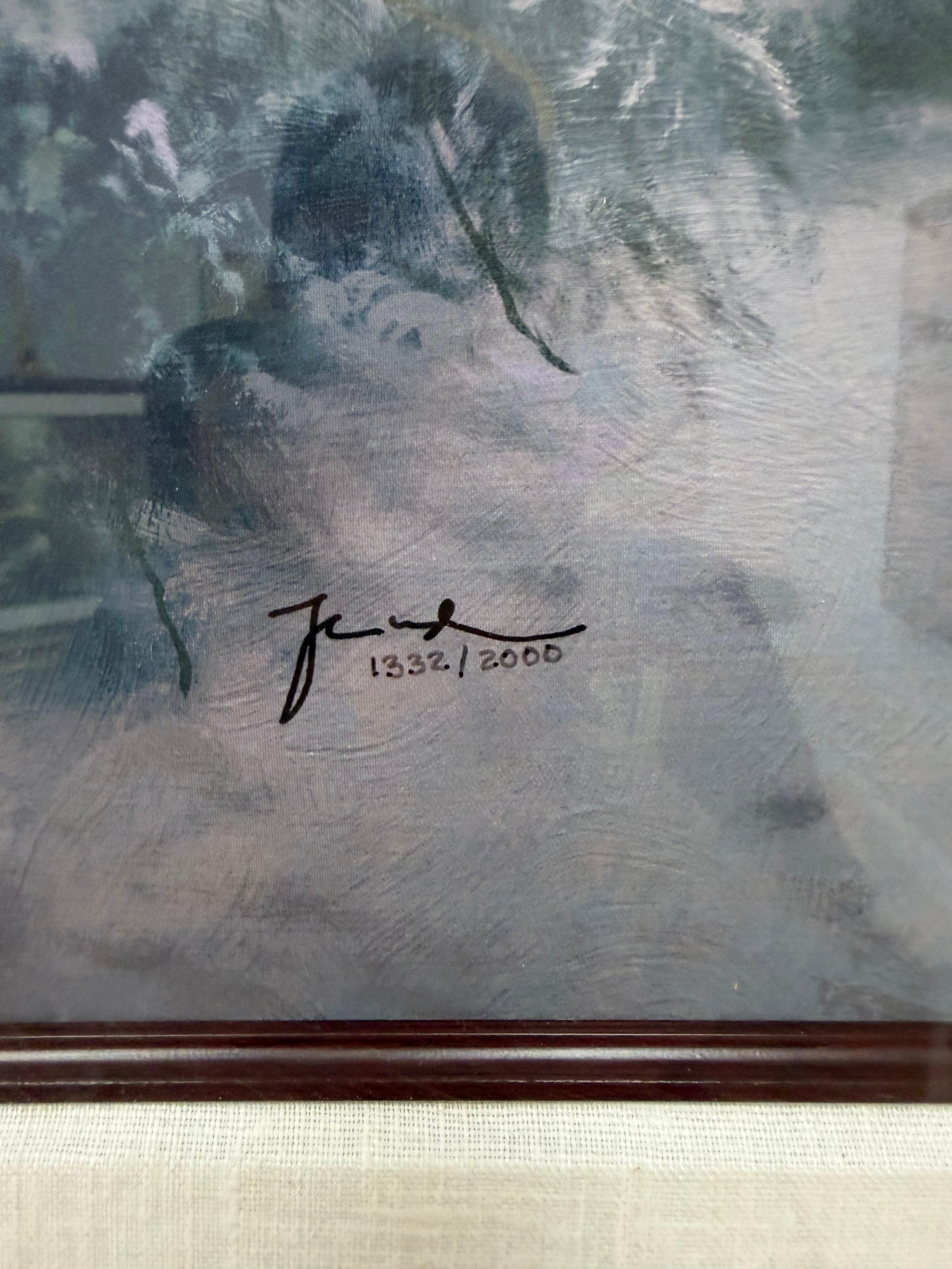 Thomas Kinkade "The Lights of Liberty" Framed Canvas (S/N #1332/2000) w/ COA
