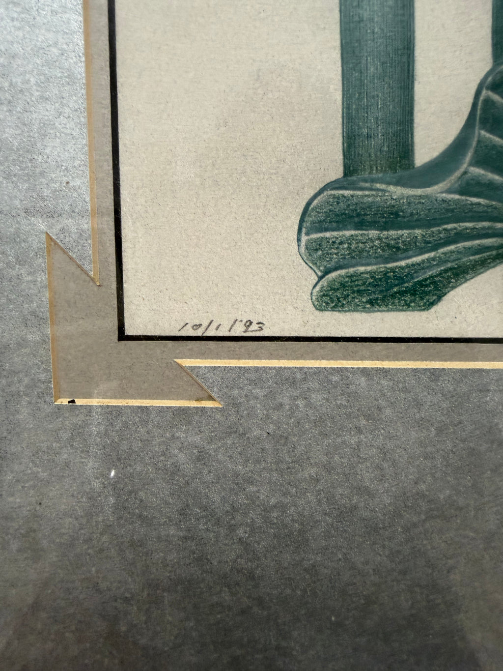 Vintage 1993 3D Cast Paper Calla Lilies Wall Art – Attributed to Guang Chen (Hand-Dated 10/1/93)