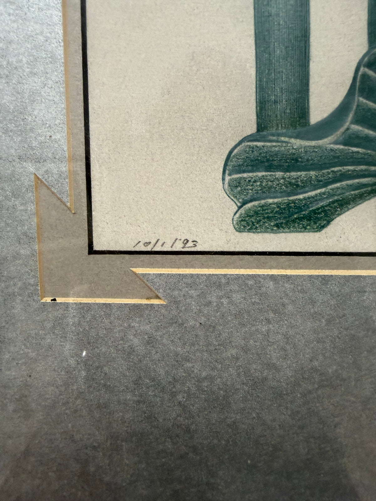 Vintage 1993 3D Cast Paper Calla Lilies Wall Art – Attributed to Guang Chen (Hand-Dated 10/1/93)