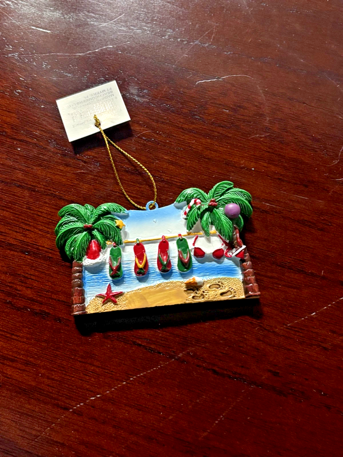 Tropical Theme Holiday Ornaments